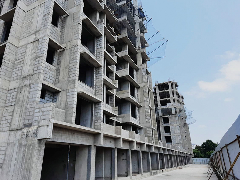 2 BHK Apartment at Shela Retail Side Elevation