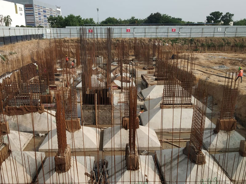 foundation footing work 2 BHK Apartment at Shela