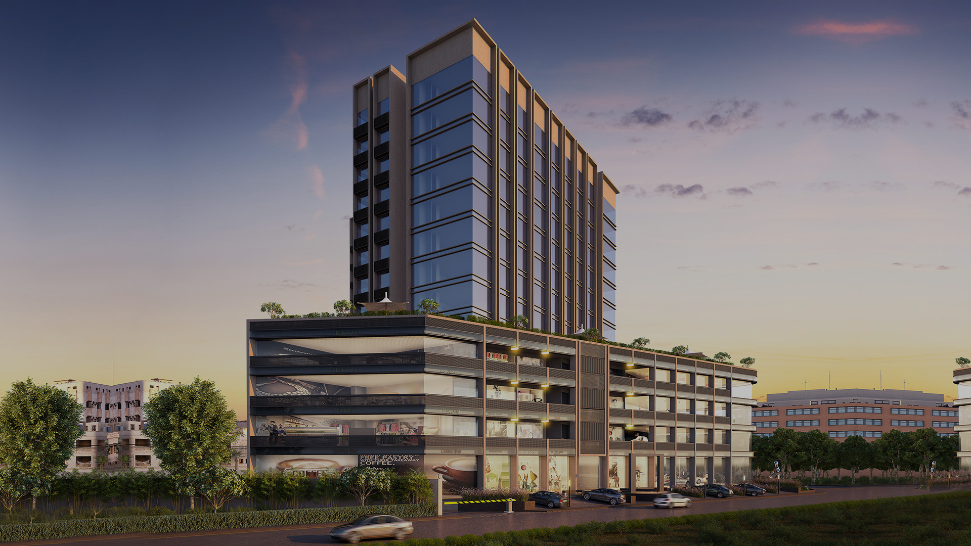 Sun Avenue One - Commercial Projects In Ahmedabad